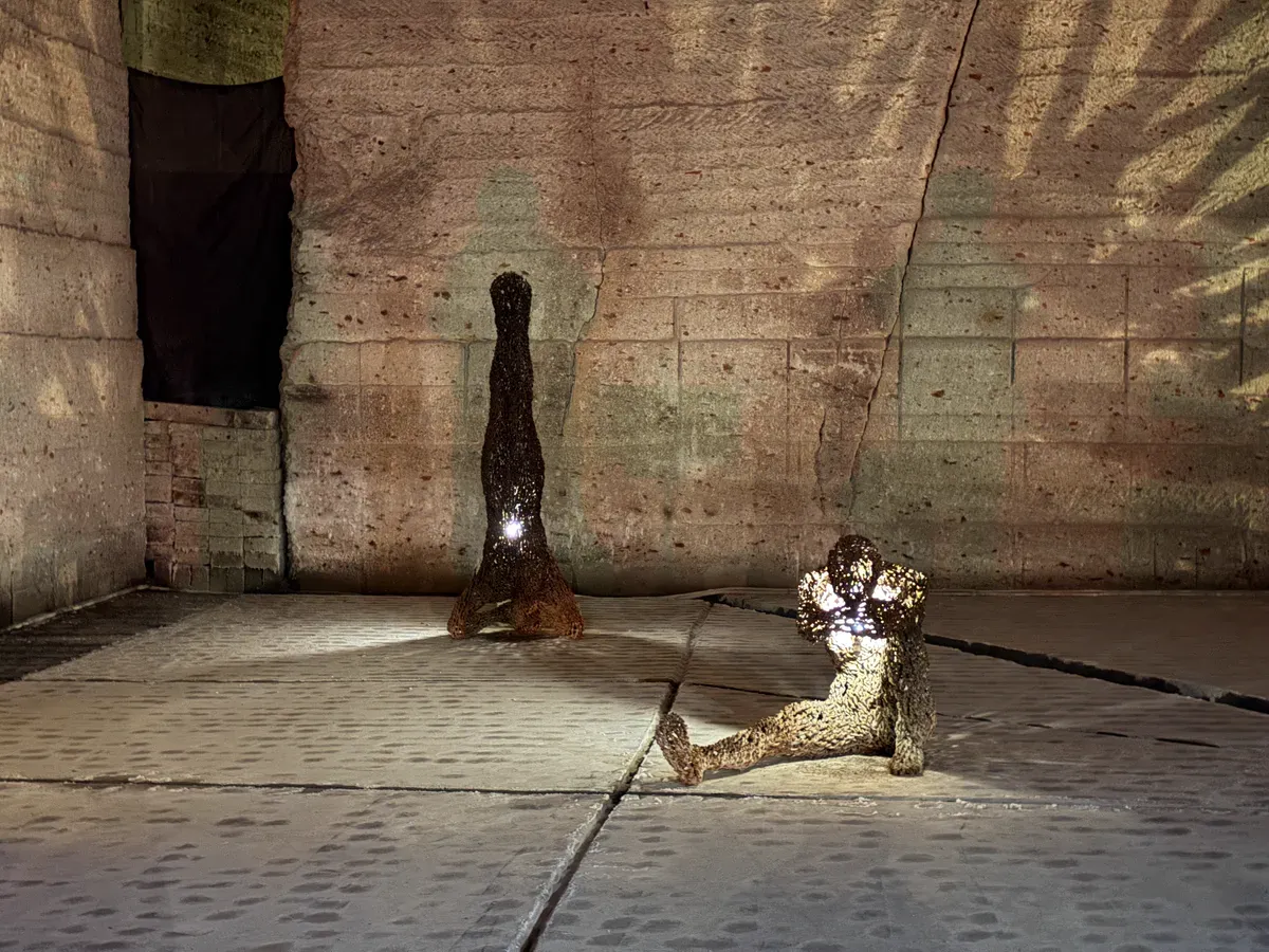 大谷資料館の地下採掘場跡の広い空間